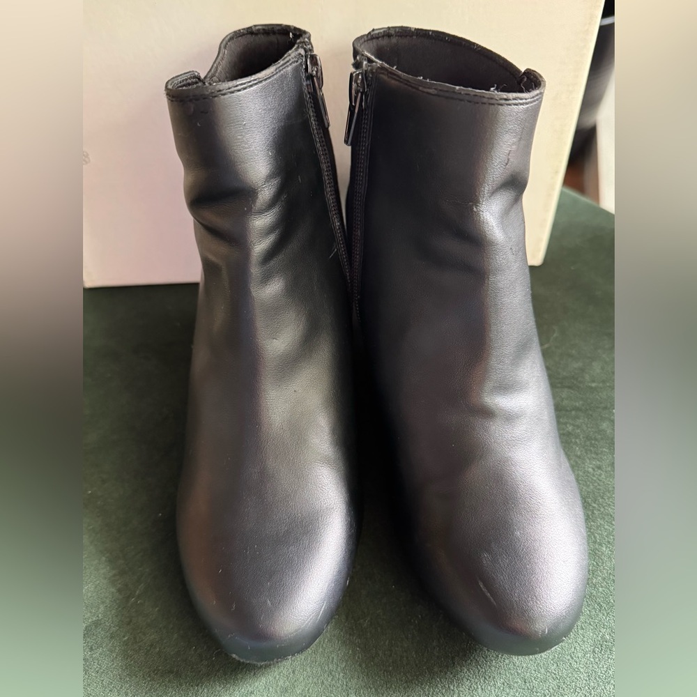 Naturalizer Black Wedge Ankle Boots | Comfortable & Classic - Picture 3 of 11